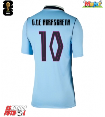Uruguay Giorgian de Arrascaeta #10 Primera Equipación Mujer Mundial 2026 Manga Corta